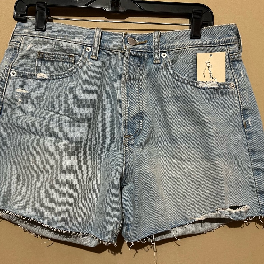 Universal Thread Blue Jean Shorts Distressed Cut-Off Style